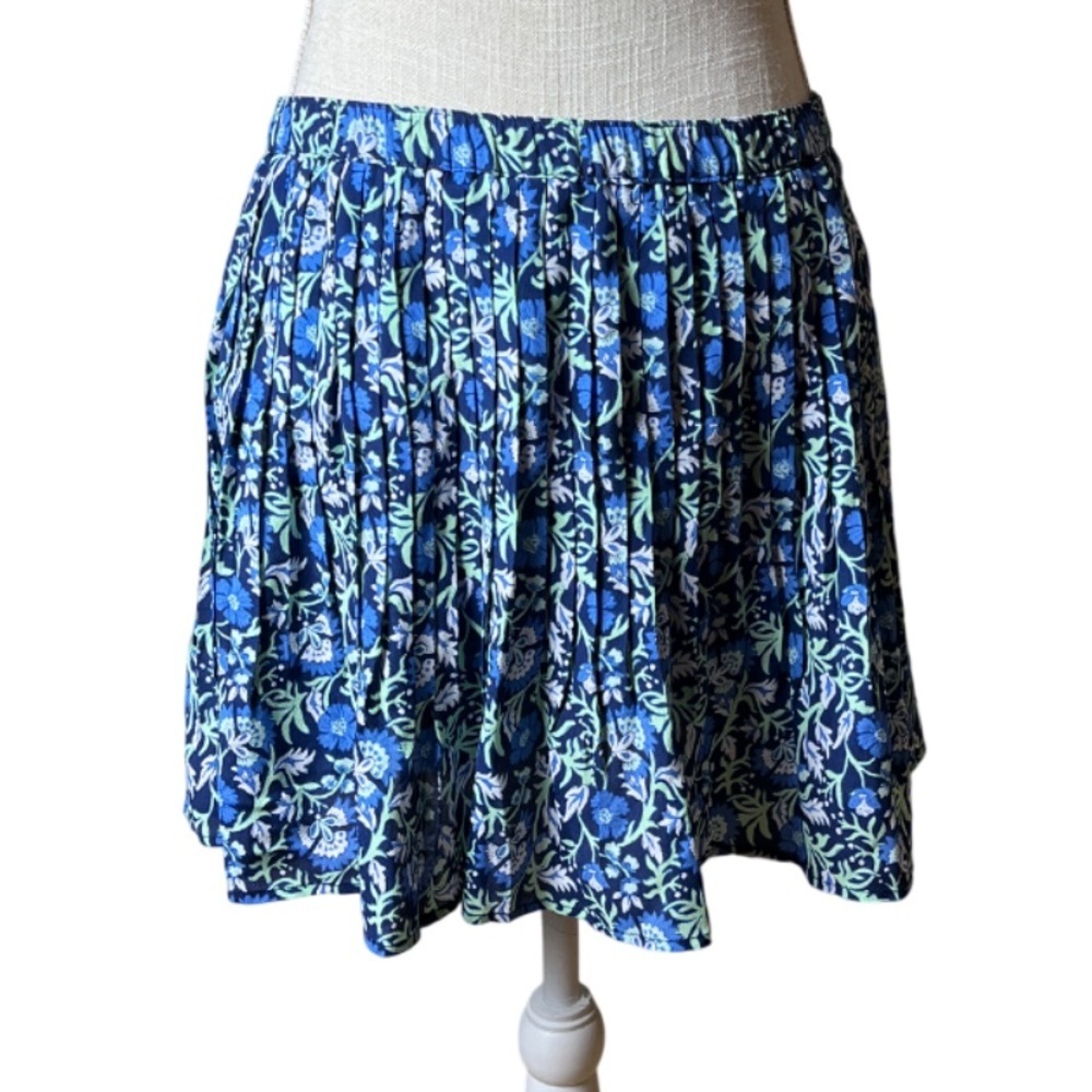 Vineyard Vines Winter Garden Pleated Skirt Deep Bay Color - Small NWT